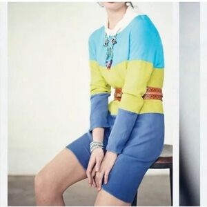 Anthropologie Maeve Shift Color Block Dress